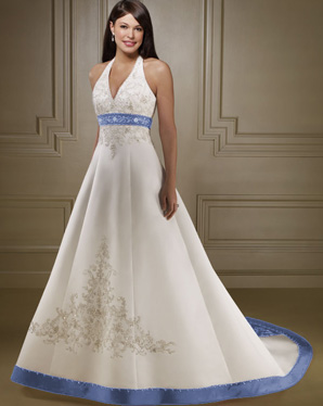 White Wedding Dresses on Blue And White Wedding Dresses 4 Jpg